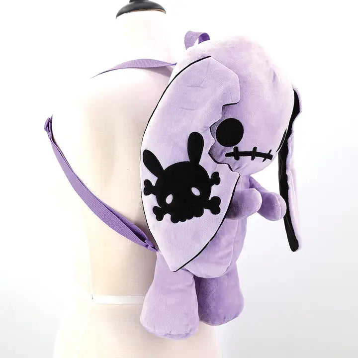 Purple Bunny Stuffed Backpack