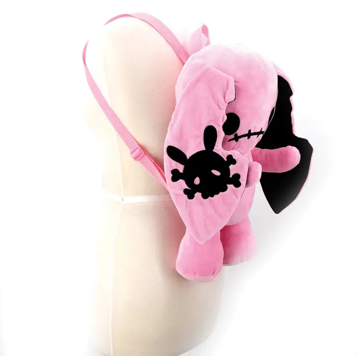 Naughty Stuffed Bunny Backpack