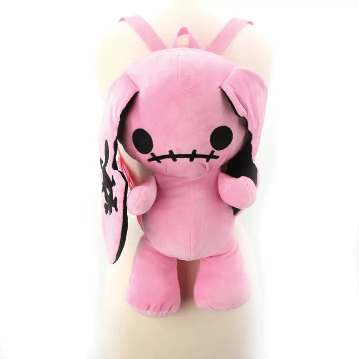 Naughty Stuffed Bunny Backpack