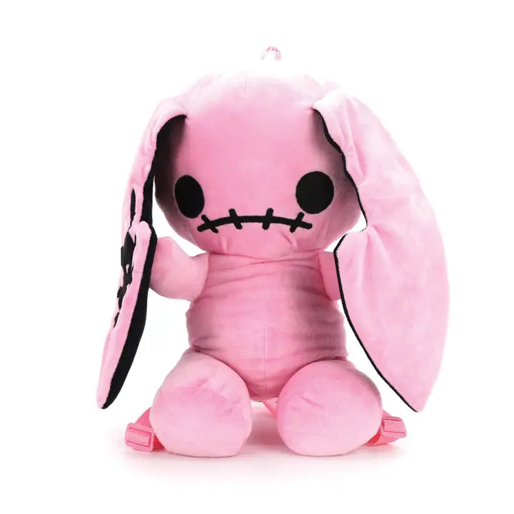 Naughty Stuffed Bunny Backpack