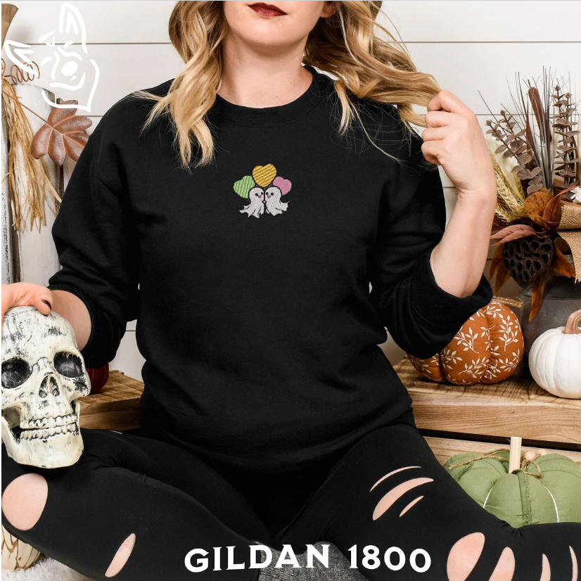 Cute Ghost Couple Sweatshirt