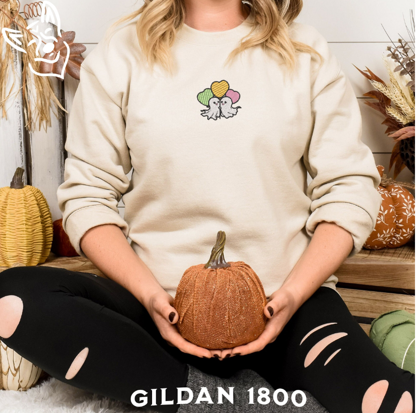 Cute Ghost Couple Sweatshirt