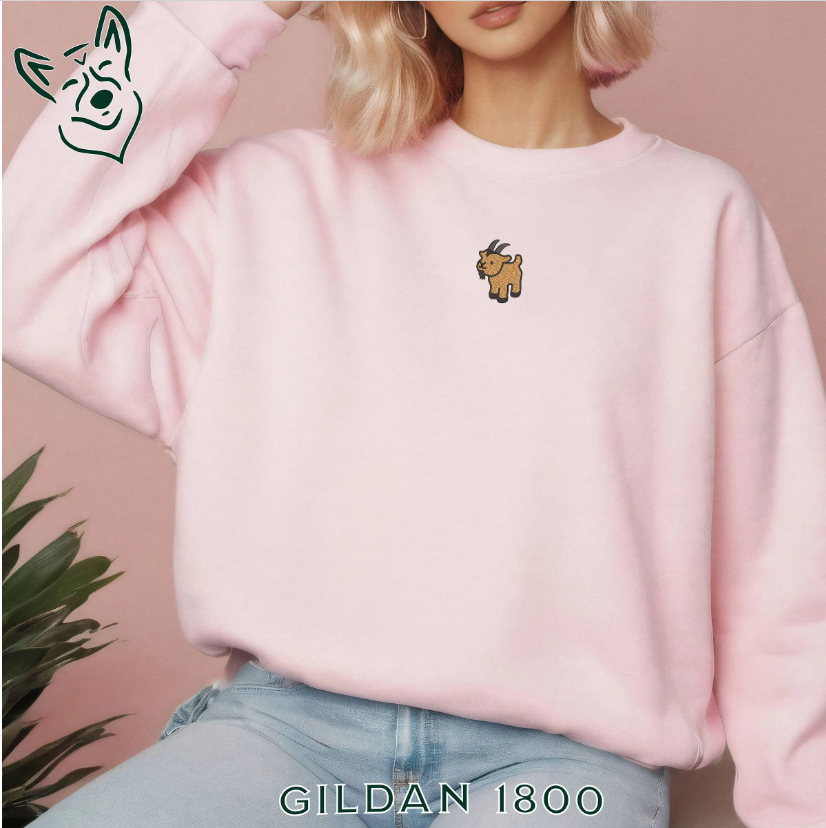 Embroidered Goat Sweatshirt
