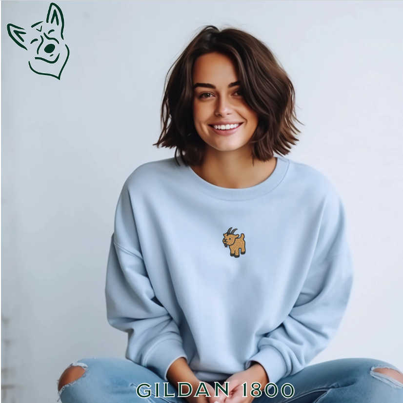 Embroidered Goat Sweatshirt