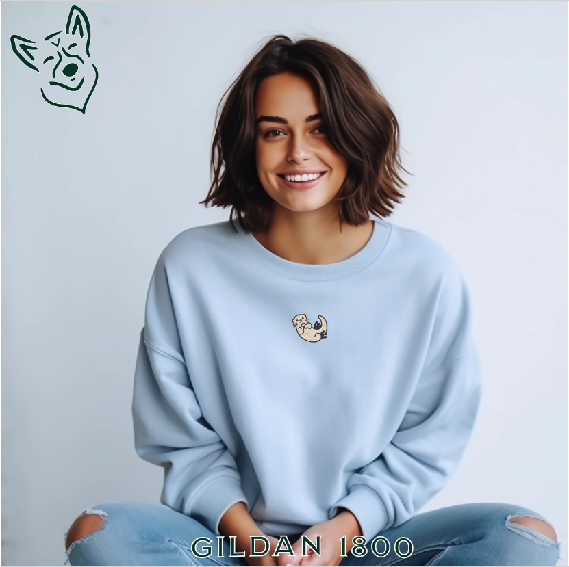 Embroidered Lone Otter Sweatshirt
