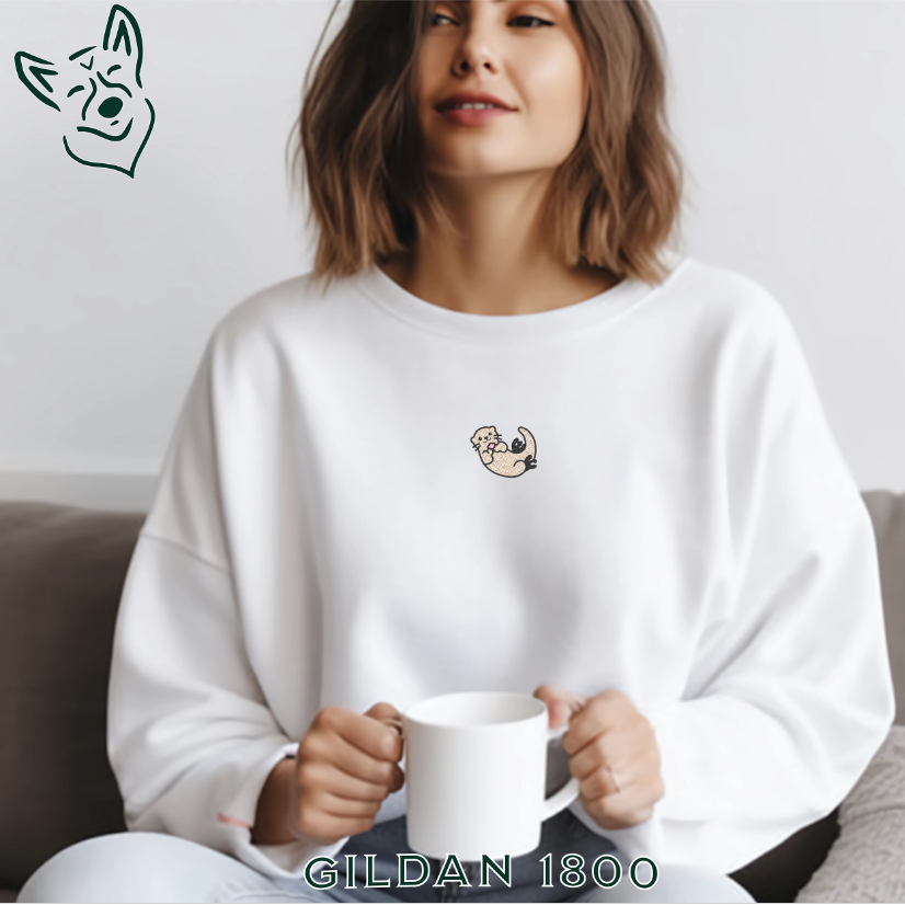 Embroidered Lone Otter Sweatshirt