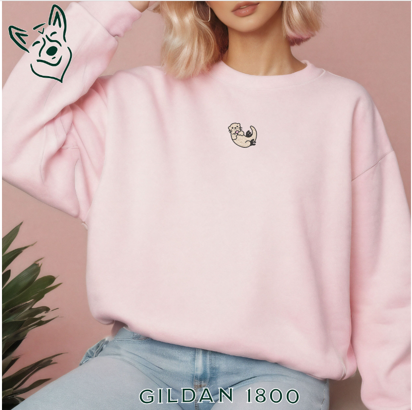 Embroidered Lone Otter Sweatshirt
