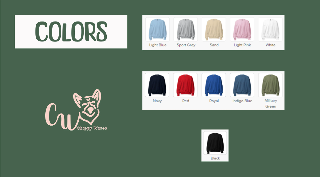 Embroidered Black & White Otters Sweatshirt