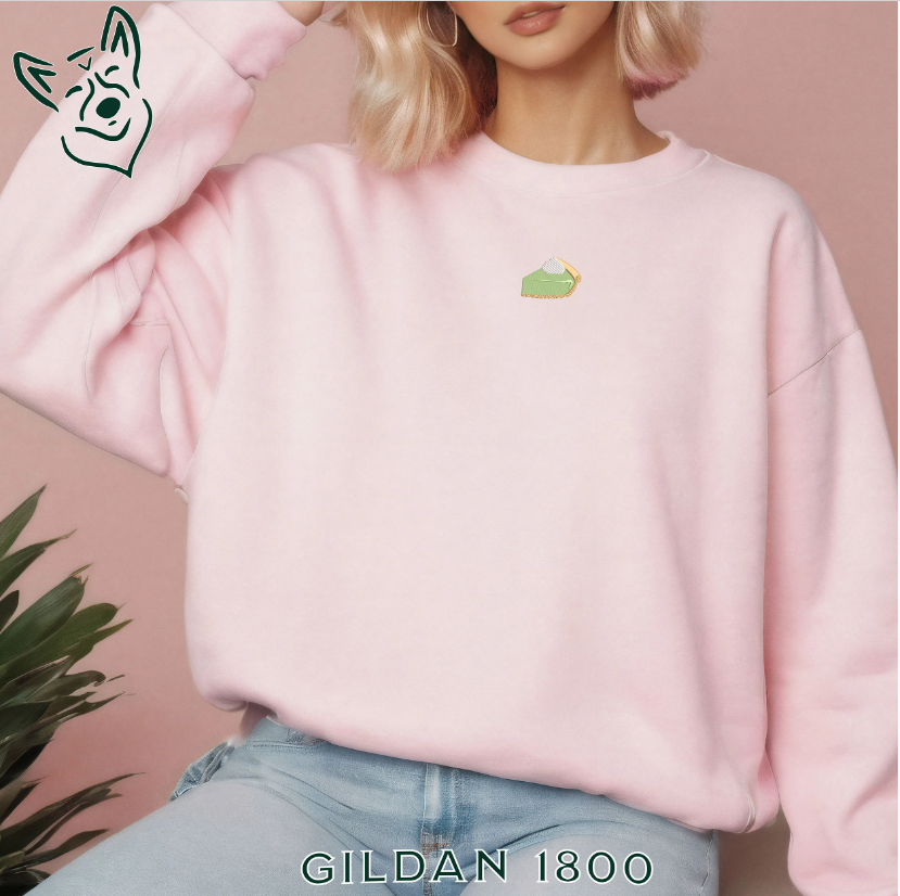 Embroidered Key Lime Pie Sweatshirt