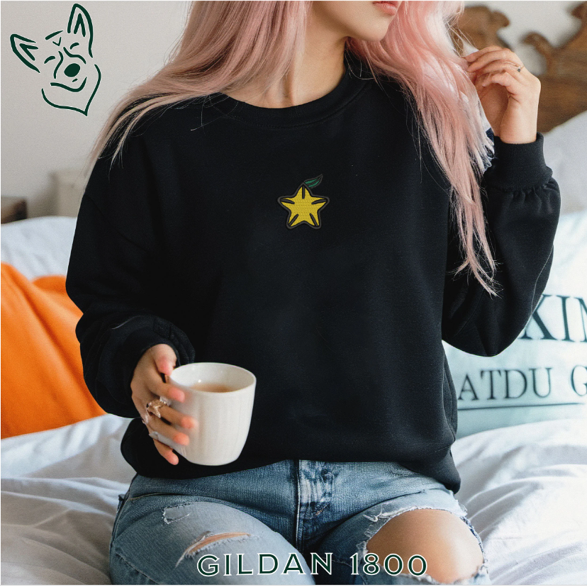 Embroidered Star Fruit Sweatshirt