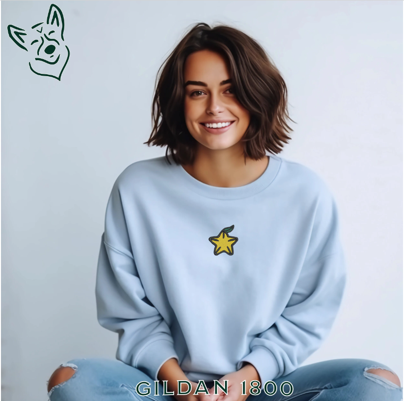 Embroidered Star Fruit Sweatshirt